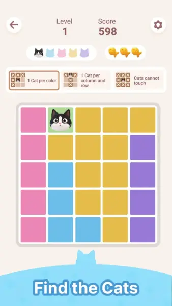 تصویر ۲ از بازی Meowdoku: Brain Puzzle Games