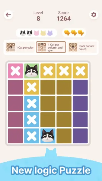 تصویر ۳ از بازی Meowdoku: Brain Puzzle Games