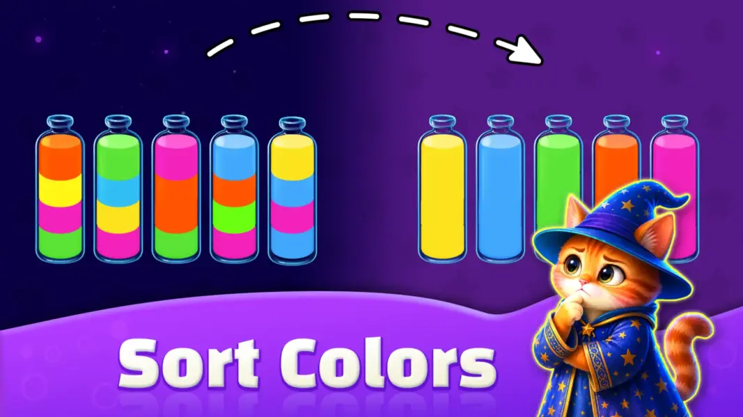 تصویر ۶ از بازی Water Sort: Color Match