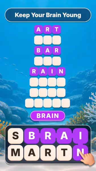 تصویر ۲ از بازی Word Tiles – Relaxing Puzzle