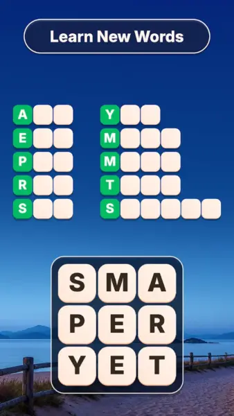 تصویر ۳ از بازی Word Tiles – Relaxing Puzzle
