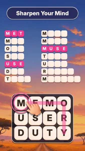 تصویر ۴ از بازی Word Tiles – Relaxing Puzzle